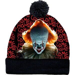 New Pennywise IT Beanie Hat Adult Winter Horror Movie Warm One Size NWT Clown